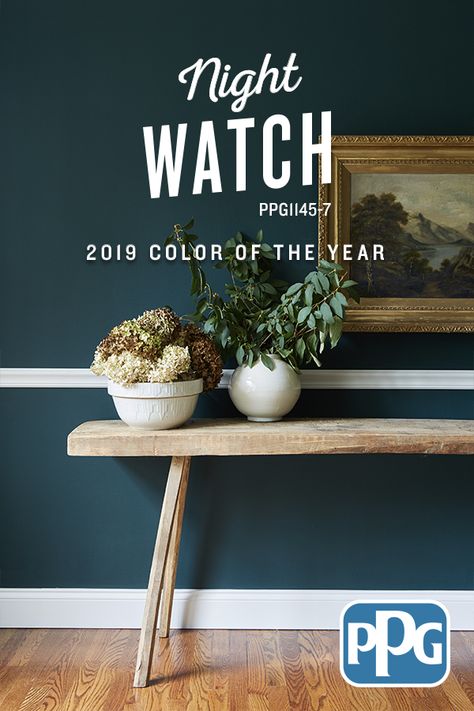 PPG teamed up with HGTV designer Leanne Ford to transform this dining room with Night Watch, PPG 2019 Color of the Year. Hand-selected by a panel of PPG global color experts and stylists, Night Watch (PPG1145-7) is all about bringing the outdoors into your home and interior spaces to recreate the calming, invigorating euphoria one feels when out in nature. Click to find more tips and ideas for using this rich and classic shade of green paint in your interior designs. Old Kitchen Remodel, Ikea Kitchen Remodel, Galley Kitchen Remodel, Budget Kitchen Remodel, Farmhouse Kitchen Remodel, White Kitchen Remodeling, Night Watch, Cabinet Remodel, Kitchen Designs Layout