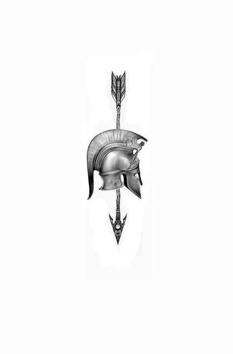 Tattoo For Gym Guys, Small Greek God Tattoo, Male Tricep Tattoo, Small Gladiator Tattoo, Achilles Tattoo Greek Mythology, Small Mythology Tattoo, Gym Tattoos For Men, Shoulder Blade Tattoo For Guys, Greek Warrior Tattoo