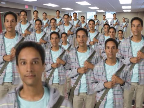 Online Community Aesthetic, Human Being Community, Community Pfp, Abed Community Quotes, Abed Nadir, Trobed Community Fanart, Abed Community, Community Abed, Trobed Community