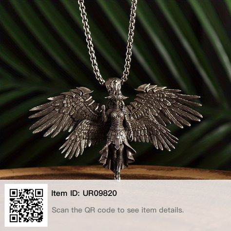 Gabriel Archangel, Amulet Jewelry, Saint Necklace, Angel Pendant Necklace, Pagan Jewelry, Angel Pendant, Necklace Men, Mens Jewelry Necklace, Wear Necklaces