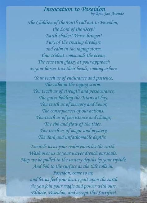 Poseidon Deity Work, Poseidon Offerings, Poseidon Altar, Sea Witchcraft, Hellenic Polytheism, Deity Work, Pagan Life, Wicca Recipes, Candle Magic Spells