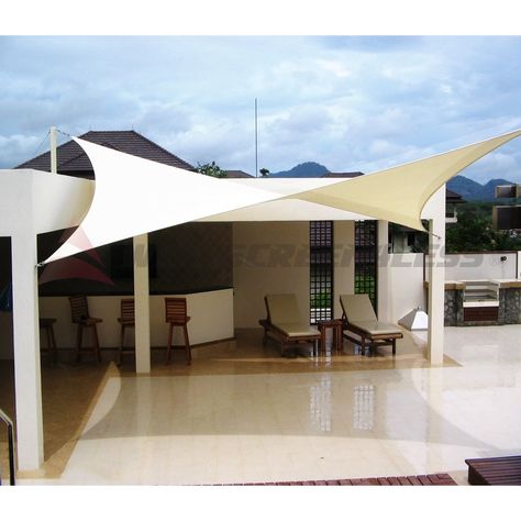 Patio Sails, Triangle Sun Shade, Terrasse Design, Backyard Shade, Backyard Canopy, Portable Tent, Garden Canopy, Shade Sails, Fabric Canopy