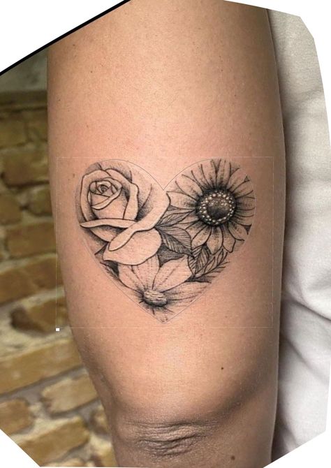 Forearm Heart Tattoo Women, Half Sleeve Tattoo Upper Arm, Chest Tattoo Designs Female, Sunflowers Tattoo, Calf Tattoos For Women, Little Heart Tattoos, Tattoo Fixes, Word Tattoo Ideas, Feather With Birds Tattoo