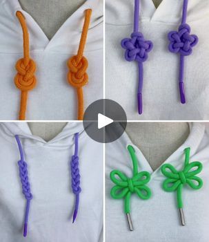 Beautiful DIY Hacks to Tie Hoodie Strings | Simplest Ways To Tie Hoodie Knots at Home :) | By Simple Crafts | Hello everyone, take the thread
and then wrap it around three of the fingers as such. Now
begin to make a braid out of the sections that are present.
You may have to pull the thread through each of the loops as
you go by in order to do so. Twist it and then insert it
into place. Now taking the last section that is left through,
pull the thread through this loop and then adjust the rest
of it as need be. Next we will start off by wrapping a loop
around three of the fingers then begin to braid this
portion of the thread. Continue to do so until you reach the
base and then once you are left with the final loop, pull the
thread through and then tighten it as it needs to be tightened.
Y We Are Done, Knot Tying, Simple Crafts, Diy Fashion Hacks, Braid Out, Macrame Bracelets, Tie Knots, Diy Hacks, Bring It