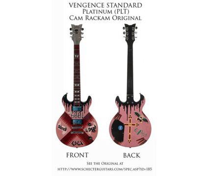 Cam Rackam Edition Zacky Vengeance Guitar Cam Rackam, Zacky Vengeance, Electric Guitar, Music Instruments, Platinum, Guitar, The Originals