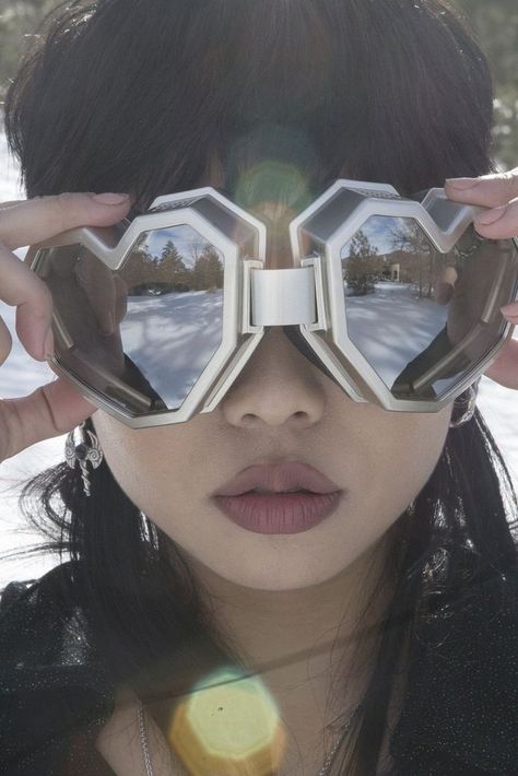 margaux on Twitter: "esqape goggles… " Heart Goggles, Protective Goggles, Haikou, Ski Fashion, Futuristic Fashion, Poses References, Ex Machina, Pose Reference Photo, Photo Reference