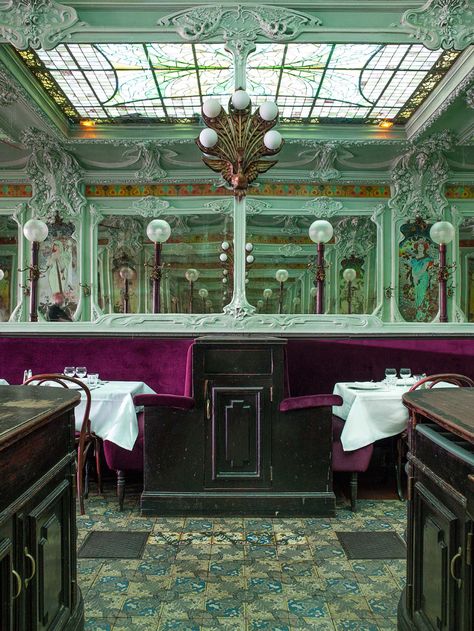 Photo by Joanna Maclennan. Architecture Art Nouveau, Art Nouveau Interior, Saint Luke, Paris Restaurants, Living In Paris, Paris Photography, Paris Travel, British Design, Belle Epoque