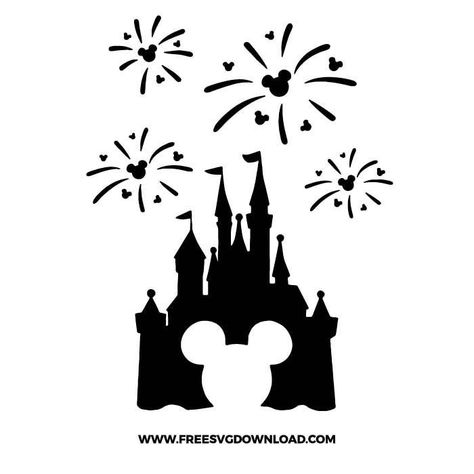 Disney Castle Christmas, Disney Castle Logo, Disney Castle Silhouette, Disney Castle Svg, Disneyland Svg, Disney World Castle, Castle Svg, Castle Silhouette, Castle Christmas