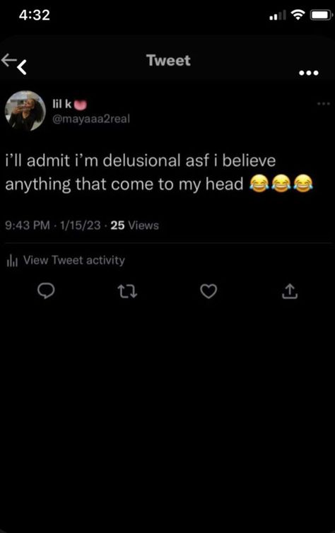 Baddie Tweet Ideas, Delusional Tweets, Delusional People Quotes, Baddie Quotes Instagram, Rls Quotes, Delusional Quotes, Lil Quotes, Tbh Quotes, Twitter Quote