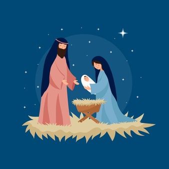 Flat illustration Vectors, Photos and PSD files | Free Download Christmas Nativity Images, Stitch Games, Beautiful Christmas Decorations, Christmas Nativity Scene, Birth Of Jesus, Christmas Poster, Christmas Drawing, Holy Family, Catholic Art