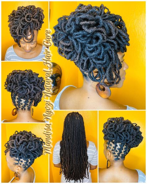 Loc Petal Bob, Loc Pedals, Loc Petal Styles, Loc Petals, Long Loc Styles, Loc Hairstyles, Types Of Braids, Sisterlocks, Locs Hairstyles