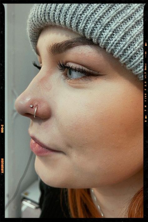 Image edited by AirBrush AppFilterColorULT-3Double Nostril Piercing Ideapiercing piercings doublenose doublenosepiercing fashion inspiration photoeditor filter airbrush retouch airbrushfilter Stud And Hoop Nose Piercing, Same Side Double Nose Piercing, Double Nose Piercing Hoop And Stud, Nose Piercing Stud And Hoop, Nose Piercing Ideas Double, Double Piercing Nez, Nostril Piercing Both Sides, High Nostril Piercing Double, Double Piercing Nose