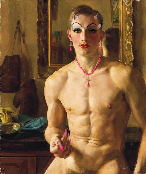 Konstantin Somov, Boxer Painting, Male Body Art, Classical Art Memes, Rennaissance Art, 얼굴 그리기, The Boxer, Queer Art, Textured Canvas Art