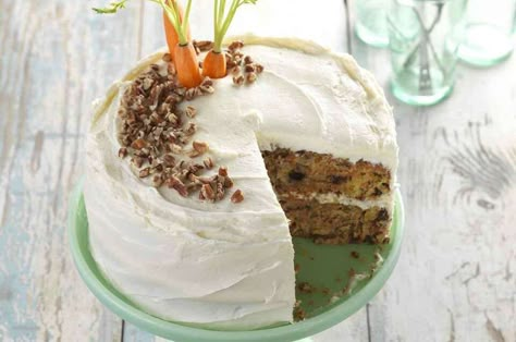 King Arthur Gluten Free, Carrot Cake With Cream Cheese, Dessert Oreo, Gluten Free Carrot Cake, Cream Cheese Frosting Recipe, Cake With Cream Cheese Frosting, Vegetarian Cake, Cakes To Make, King Food