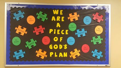 Friends Bulletin Board, Sunday School Themes, Daycare Bulletin Boards, Religious Bulletin Boards, Toddler Sunday School, Elementary Bulletin Boards, Christian Classroom, Prayer Ideas, Preschool Boards