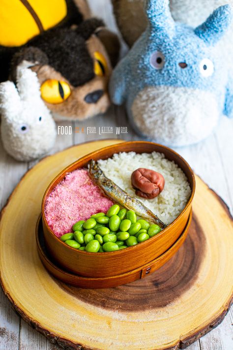 My Neighbor Totoro Food, Ghibli Inspired Food, My Neighbor Totoro Satsuki, Totoro Satsuki, Bach Gifts, Chicken Karaage Recipe, Movie Foods, Totoro Food, Chicken Katsu Recipes