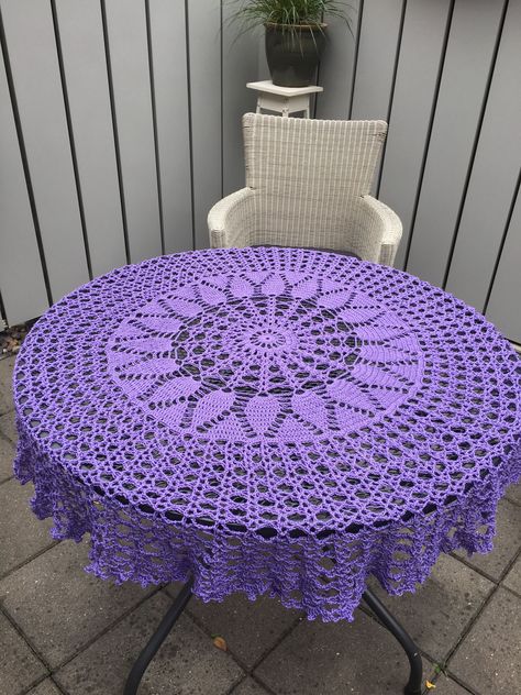 Taplak Meja Crochet, Crochet Table Topper, Table Cloth Decorations, Crochet Tablecloth Pattern, Crochet Table Runner Pattern, Crochet Coaster Pattern, Crochet Table, Crochet Table Runner, Crochet Fall