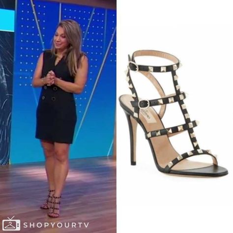 Good Morning America: June 2024 Ginger Zee’s Black Studded Sandals Ginger Zee, Morning Live, Escape The Night, Doom Patrol, A Discovery Of Witches, 90 Day Fiance, Chicago Pd, Brooklyn Nine Nine, Studded Sandals