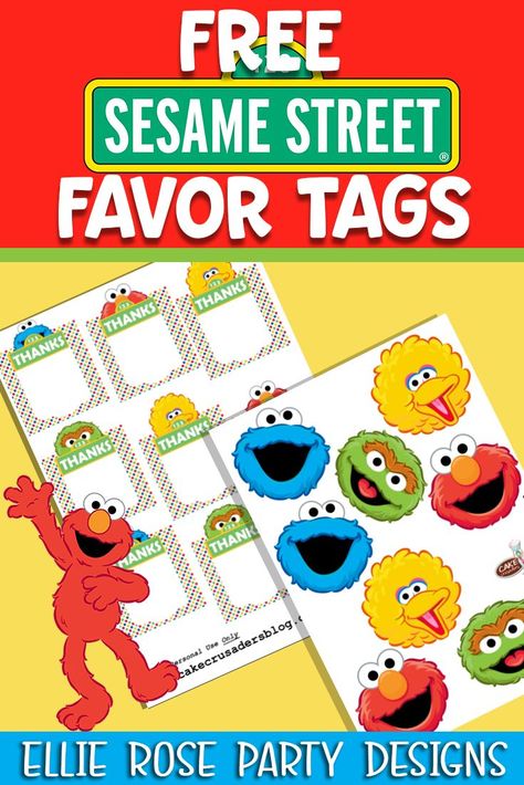 Grab your free Sesame Street goodie bag favor bag tags. Click through to download #sesamestreetbirthdayparty #freesesamestreet #freeprintables #freesesamestreetprintables #goodiebags #favortags #favourtags #favorbagtags Sesame Street Printables, Sesame Street Party Favors, Sesame Street Birthday Party Ideas Boy, Elmo Birthday Party Boy, Popcorn Party Favors, Sesame Street Signs, Box Decorations, Street Decoration, Sesame Street Cookies