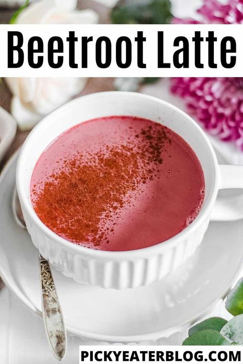 Swap out the classic latte for a creamy and nourishing beetroot latte! Warm spices, coconut sugar, and beetroot powder create a cozy yet nourishing morning cup. Naturally gluten-free, dairy-free, & vegan! Beetroot Latte, Matcha Oatmeal, Matcha Overnight Oats, Matcha Oats, Pink Latte, Perfect Healthy Breakfast, Fresh Beets, Coconut Drinks, Healthy Vegan Desserts