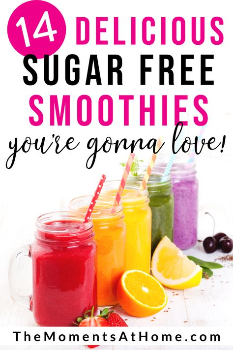 Sugar Free Smoothies, Low Sugar Smoothies, Low Carb Smoothie Recipes, Sugar Free Breakfast, Free Smoothie Recipes, Sugar Free Fruits, Best Smoothie, Healthy Recipes For Diabetics, Protein Smoothie Recipes