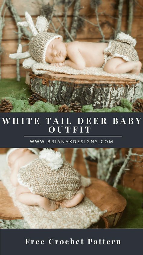 Crocheted Newborn Outfits, Crochet Baby Costumes Free Pattern, Crochet Newborn Outfits Free Pattern, Crochet Photo Props Free Patterns, Crochet Newborn Photo Props Pattern Free, Newborn Crochet Outfits, Crochet Newborn Costume Free Pattern, Crochet Deer Hat Pattern Free, Crochet Newborn Hat Free Pattern