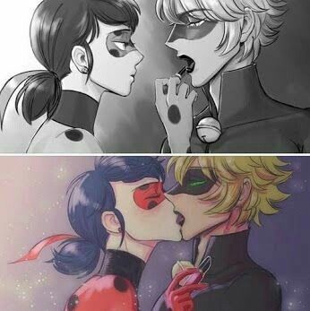 Ladynoir lipstick kiss Comics Ladybug, Miraculous Ladybug Kiss, Dj Art, Ladybug Art, Instagram Hashtag, Miraculous Ladybug Memes, Miraculous Ladybug Wallpaper, Ladybug Anime, Miraculous Ladybug Fanfiction