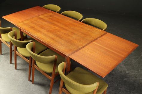 Mid-Century Danish Dining Tables in Ottawa | Mostly Danish Danish Dining Table, Wood Edging, Furniture Reupholstery, Mahogany Dining Table, Pine Dining Table, Table Styling, Teak Dining Table, Danish Furniture, Teak Table