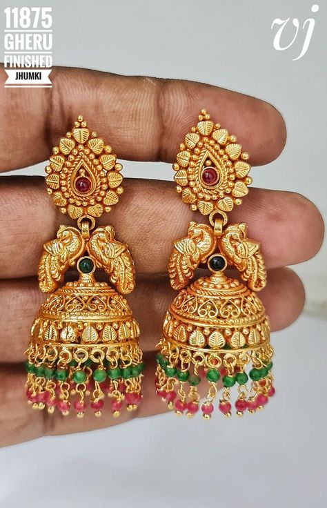 Buttalu Earrings Gold In 10 Grams, Kammalu Buttalu, Gold Buttalu, Ruby Necklace Designs, Indian Gold Necklace Designs, Gold Jewelry Prom, Software Art, Bridal Jewelry Sets Brides, Wedding Jewelry Sets Bridal Jewellery