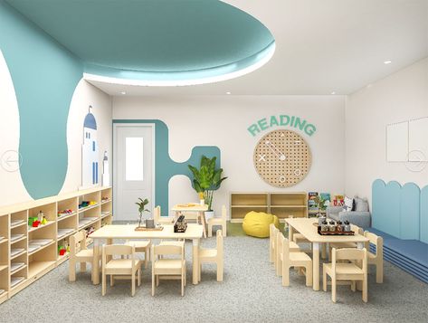 K12 International School Kindergarten Design—Project Preschool Interior Design Classroom, Kindergarten Furniture Design, Kindergarten Interior Design Classroom, School Interior Design Classroom, Preschool Interior Design, Preschool Setup, Kindergarten Interior Design, Daycare Interior Design, Child Care Center Design