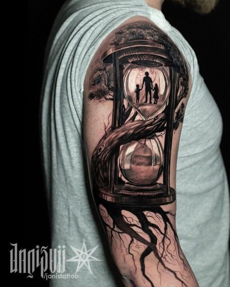 Realistic Tattoo Design For Men, Forearm Tattoo Men Ideas Unique, Colby Tattoo, Black And Grey Realism Tattoo Design, Realism Tattoo Ideas For Men, Realism Tattoo Ideas, Roses Sleeve, Time Piece Tattoo, Ship Tattoo Sleeves