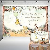 Book Backdrop, Ballon Banner, Vintage Pooh, Balloons Photography, Boy Vintage, Pooh Birthday, Boy Baby Shower Ideas, Kids Birthday Party Decoration, Winnie The Pooh Birthday