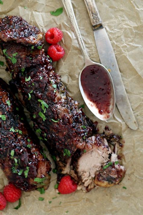 With just 10 minutes of prep work required, this six ingredient Slow Cooker Pork Tenderloin with Raspberry Chipotle Sauce is one of the easiest dinner ideas to grace your table! Easy Prep Meals, Raspberry Chipotle Sauce, Lemon Chicken With Asparagus, Pork Dinners, Crockpot Pork Tenderloin, Cooking Pork Tenderloin, Slow Cooker Pork Tenderloin, Slow Cooker Meals, Prep Meals