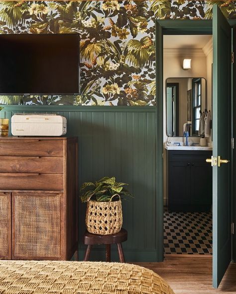 Nightfall Matte & Palo Santo Matte tiles arranged in a stylish checkerboard pattern as seen on #100DayHotelChallenge at the @williamandgarlandmotel 😍 . . . #TileDesign #InteriorInspiration #HomeRenovation Tile Backsplash Bar, Backsplash Bar, Tile Entryway, Patio Floors, Matte Tiles, Decorative Walls, Entryway Tile, Clay Imports, Rectified Tile