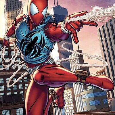 Scarlet Spider Ben Reilly, Spider Man Unlimited, Ben Reilly, All Spiderman, Symbiote Spiderman, Image Spiderman, Scarlet Spider, Marvel Superheroes Art, Marvel Characters Art