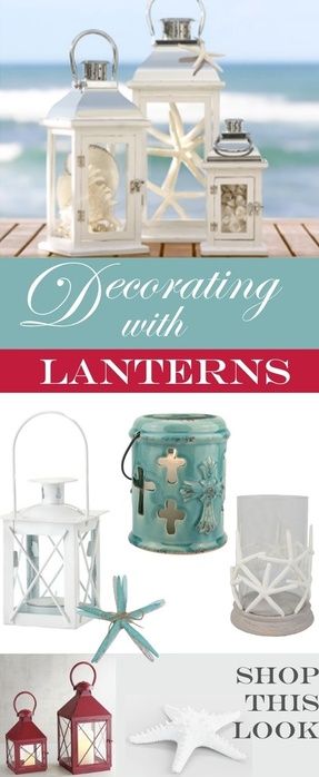 Decorating with Lanterns   #lanterns Decorating With Lanterns, Beautiful Lanterns, Nautical Lanterns, Aspen Home, Wedding Lantern, Candle Holder Lantern, Farmhouse Lantern, Lantern Candle Holder, Aspen House