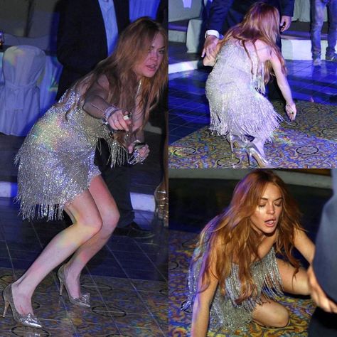 not your typical barbie girl 💖 on Instagram: “A tipsy Lindsay Lohan stumbling on the floor after a couple of shots at a party. Apparently she was having fun and was the last person to…” Lindsay Lohan Paparazzi, Lindsay Lohan 2000s, 2000s Celebrities, Ali Larter, Send Help, Gemma Arterton, Indie Sleaze, At A Party, Rachel Mcadams