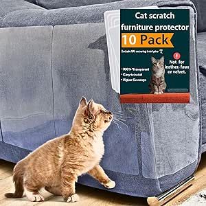 Amazon.com : Anti Cat Scratch Furniture Protector, 10 Pack, Cat Couch Protector, Couch Protector for Cats, Furniture Protectors from Cats, Couch Cat Scratch Protector (10 Pack + 50 Twist Pins) : Pet Supplies Cat Couch Protector, Cat Scratching Furniture, Cat Couch, Couch Protector, Cats Furniture, Furniture Scratches, Cat Scratch, Cat Bed Furniture, Corner Protectors