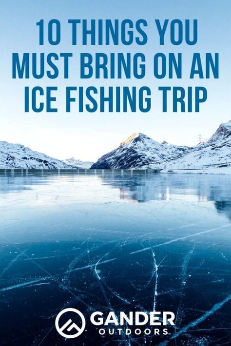 Ice fishing is not the sport you want to show up unprepared for. If you do not bring the right gear, it won’t just be uncomfortable. It could be dangerous. To help you enjoy your ice fishing experience and stay safe, we’ve put together this list of 10 things you must bring on an ice fishing trip. #icefishing #fishing #fishinggear #fishingtips #fishinghacks #fishingrod Ice Fishing Shanty, Ice Fishing Shack, Ice Fishing House, Ice Fishing Tips, Ice Fishing Gear, Ice Fishing Lures, Ice Fishing Rods, Fishing Shack, Fishing Waders