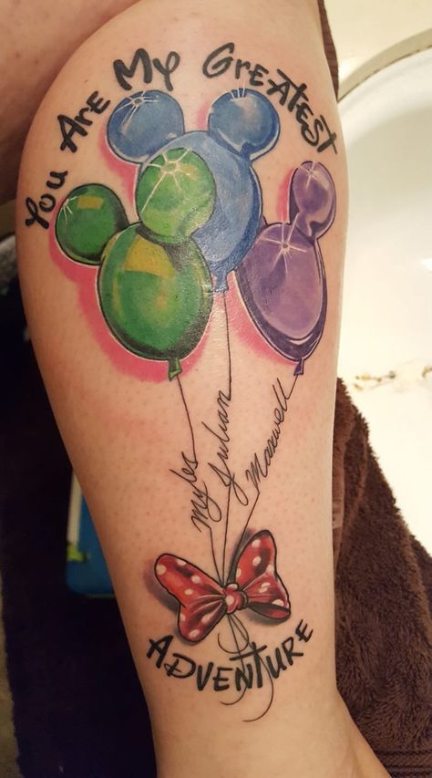 Disney Up Matching Tattoos, Disney Mom Tattoo Ideas, Carl And Ellie Tattoo, You Are My Greatest Adventure Tattoo, Disney Up Couples Tattoos, Disney Sisters Tattoo, Up Tattoo Disney Couple, Large Disney Tattoos, Disney Sister Tattoos