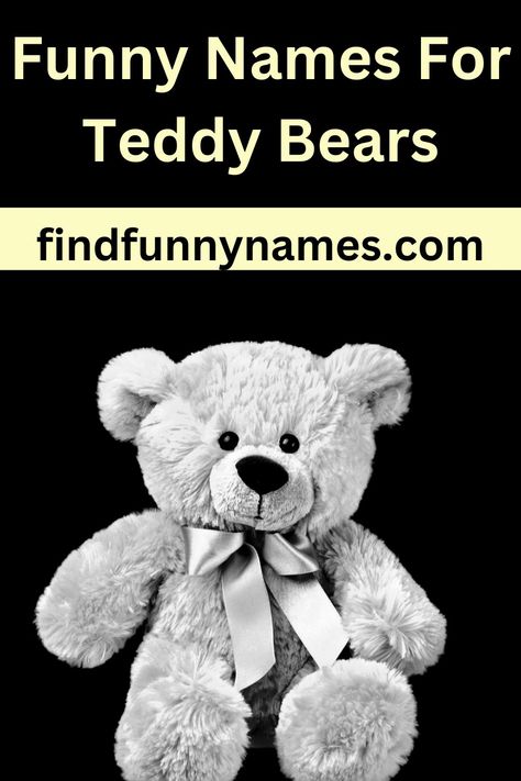 Look no further! We have a hilarious collection of funny names for teddy bears that will tickle your funny bone. These fluffy companions deserve names just as amusing as they are, and we've curated a list that is guaranteed to make you smile. From "Fuzzy McTickles" to "Sir Snugglebottom," these teddy bear names will surely add charm and humor to your cuddly friends. #TeddyBearHumor #LaughOutLoud #FunnyTeddyBearNames #TeddyBearLaughs. Names For Teddy Bears, Funny Teddy Bear, Bear Names, Funny Names, Cute Names, You Funny, You Smile, Bones Funny, Teddy Bears