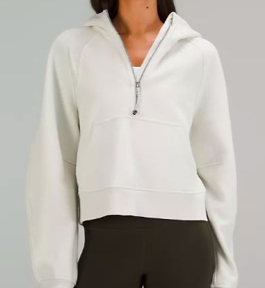 Lulu Lemon Outfits, Half Zip Pullover Outfit, Cropped Half Zip, Zipper Hoodies, Outdoor Pictures, Womens Sweatshirts, Half Zip Hoodie, Cropped Pullover, Pullover Fleece