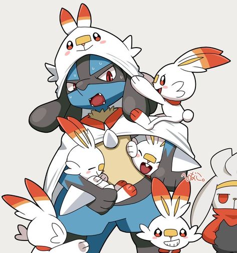 Pokemon Lucario And Cinderace, Lucario And Cinderace, Cinderace X Lucario, Pokemon Widgets, Funny Pokemon Pictures, Pokemon Lucario, Dog Design Art, Lucario Pokemon, Pokemon People