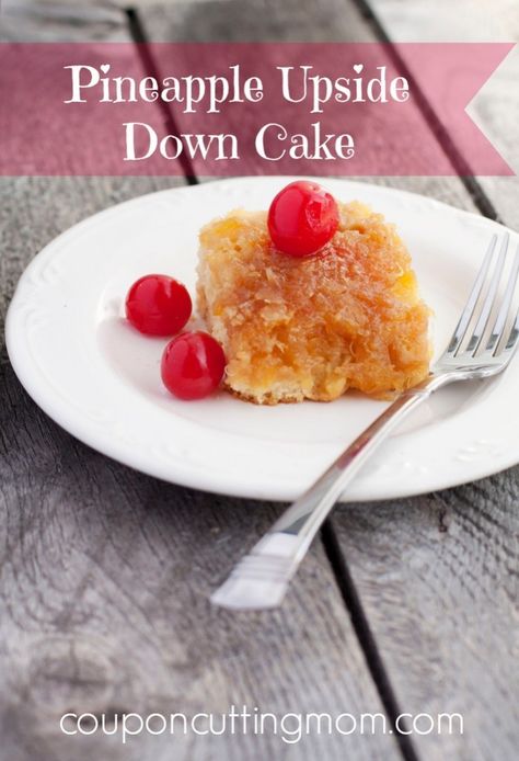 Pineapple Upside Down Cake #dessert #recipe Crushed Pineapple Cake, Pineapple Upside Cake, Pineapple Upside Down Cake Recipe, Upside Down Cake Recipe, Pineapple Upside Down Cake, Pineapple Upside, Pineapple Upside Down, Pineapple Cake, Box Cake Mix