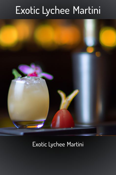 Exotic Lychee Martini, Exotic Lychee Martini Lychee Martini Recipe, Lychee Martini Recipe Easy, Lychee Cocktail Recipe, Lychee Syrup Cocktails, Lychee Drinks Cocktails, Martini Lychee, Lychee Cocktail, Lychee Juice, Patriotic Cocktails