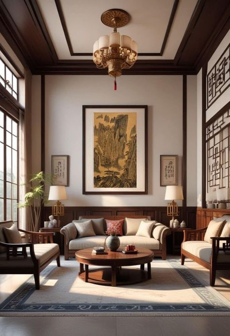 Asian Antiques Decor, Chinese Art Deco Interior, Modern Chinese Home Decor, Chinese Inspired Decor, Chinese Home Aesthetic, Chinese Style Room, Asian Home Aesthetic, Chinese Design Interior, Asian Eclectic Decor