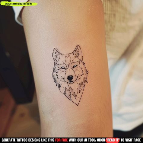 Women Wolf Tattoo Design, Fine Line Wolf Tattoo, Minimalist Wolf Tattoo, Wolf Tattoo For Women, Wolf Eye Tattoo, Wolf Face Tattoo, Coyote Tattoo, Howling Wolf Tattoo, Lone Wolf Tattoo