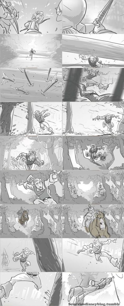 Storyboards © Tangled Draw Disney Characters, How To Draw Disney, Storyboard Examples, Storyboard Drawing, Storyboard Ideas, Animation Characters, Storyboard Illustration, Animation Storyboard, Scene Drawing