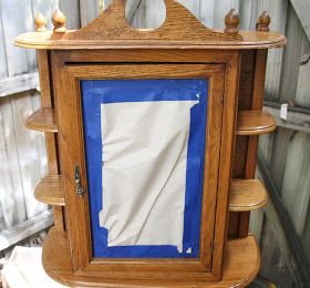 Wall Curio Cabinet Ideas, Mini Curio Cabinet Makeover, Curio Makeover, Curio Cabinet Redo, Curio Cabinet Makeover, Small Curio Cabinet, Small Display Cabinet, Armoire Repurpose, Wall Curio Cabinet