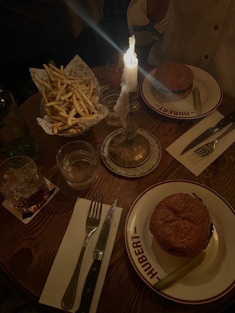 Happy hour drinks burger and French fries at Sydney’s favourite French restaurant, Hubert Jazz Restaurant, Restaurant Aesthetic, French Aesthetic, Jazz Bar, French Restaurant, Sydney Restaurants, French Restaurants, Jazz Club, French Bistro